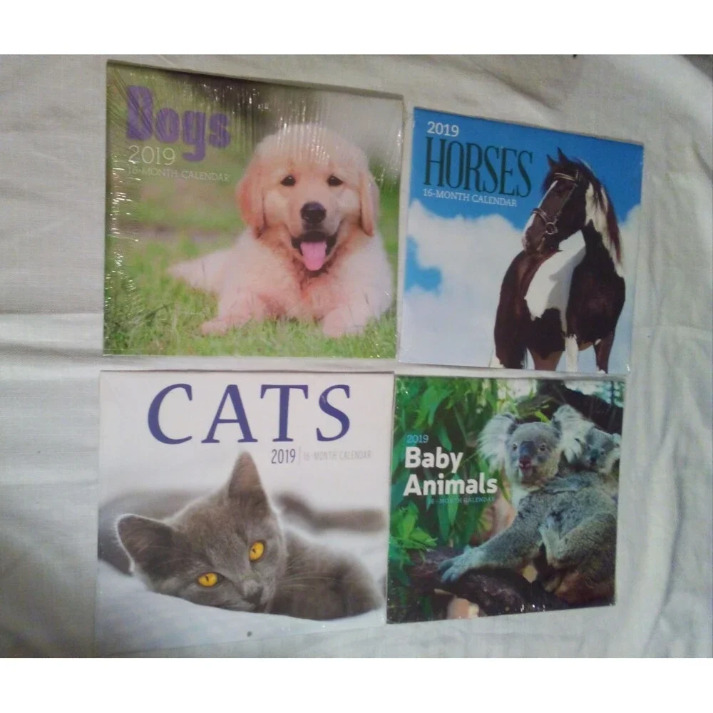 12 animal wall calendars 2019 dogs cats expired